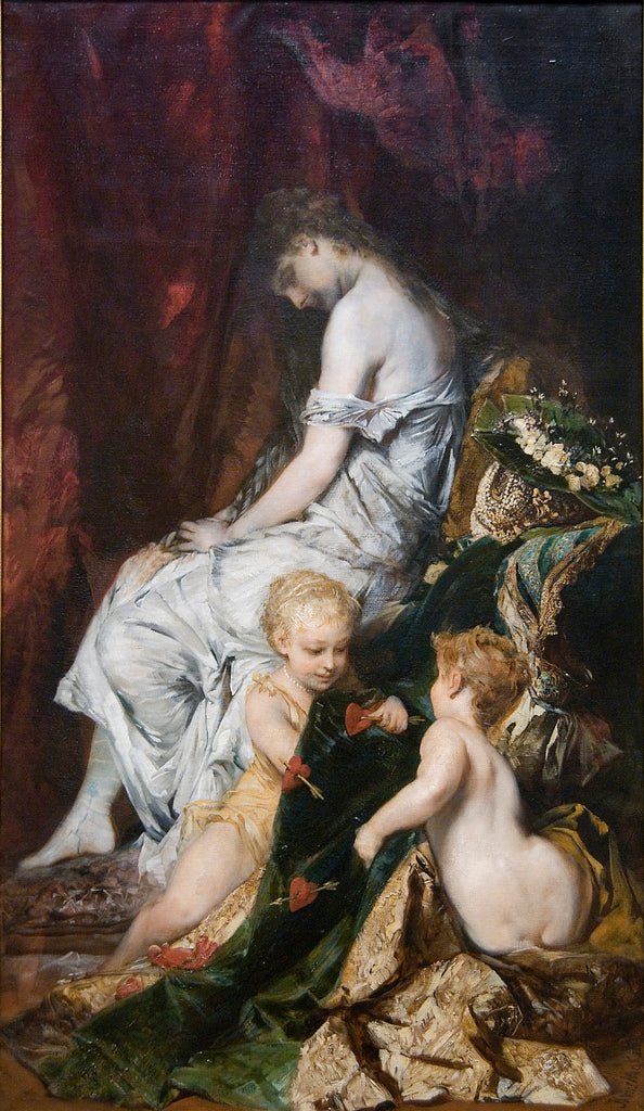 The Dream after the Ball, vintage artwork by Hans Makart, 12x8" (A4) Poster