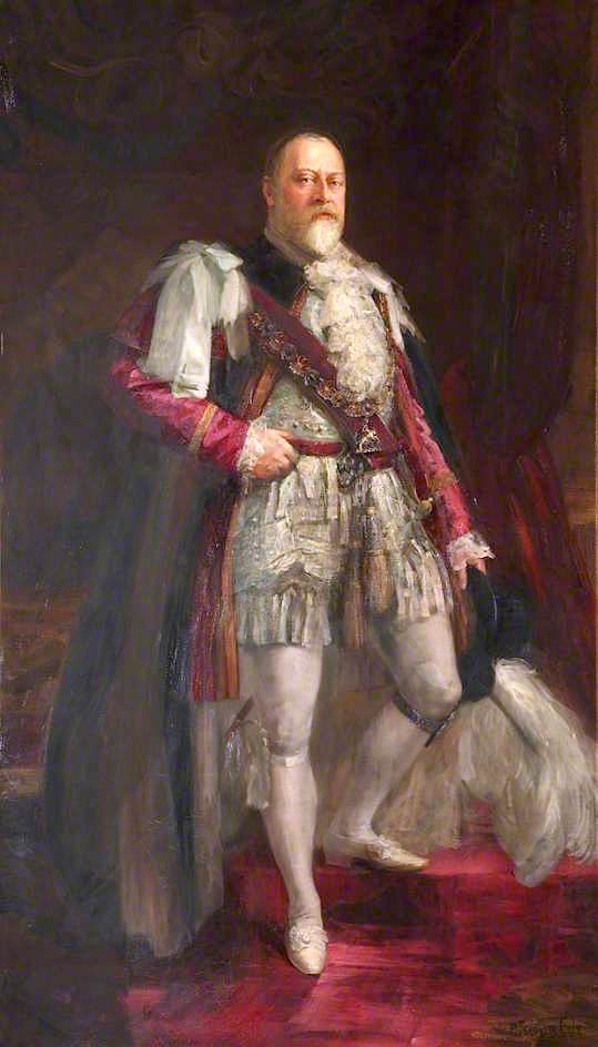 Edward VII, vintage artwork by Philip Tennyson Cole, 12x8" (A4) Poster