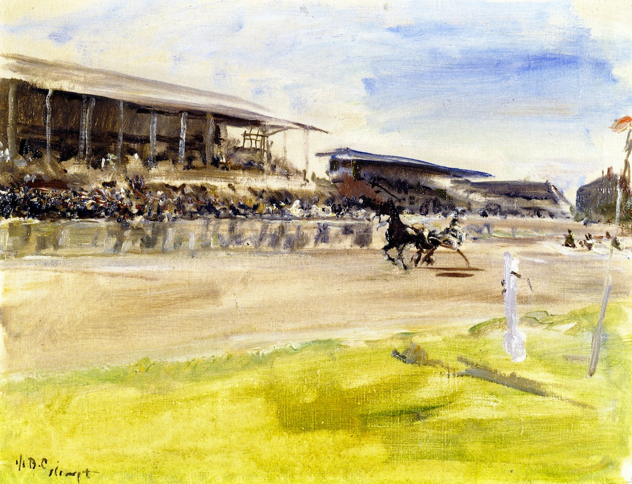 Harness Racetrack in Ruhleben by Max Slevogt,A3(16x12")Poster