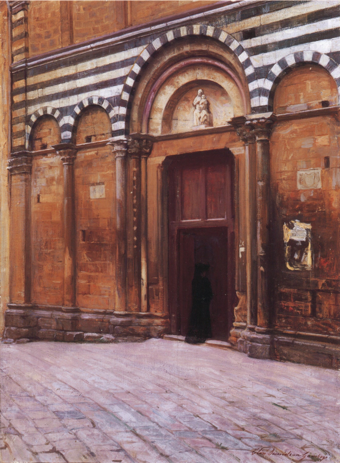chele Church of Volterra by Elin Kleopatra Danielson-Gambogi,A3(16x12")Poster