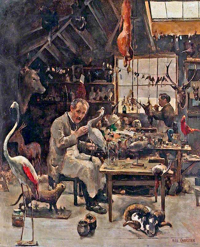 George Sim in His Workshop, Aberdeen by Rodolphe Christen,A3(16x12")Poster