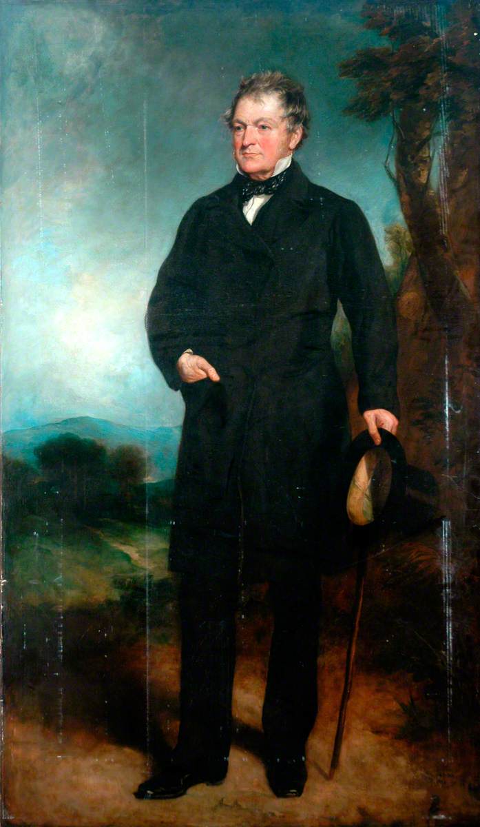 Sir Edmund Beckett (known as Edmund Denison) (1787–1874),, vintage artwork by Henry William Pickersgill, 12x8" (A4) Poster