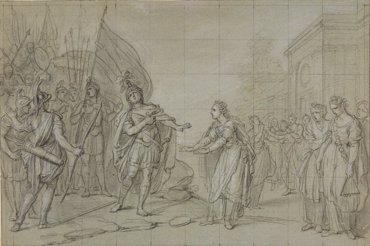 The Daughter of Jephthah, vintage artwork by Charles-Antoine Coypel IV, 12x8" (A4) Poster