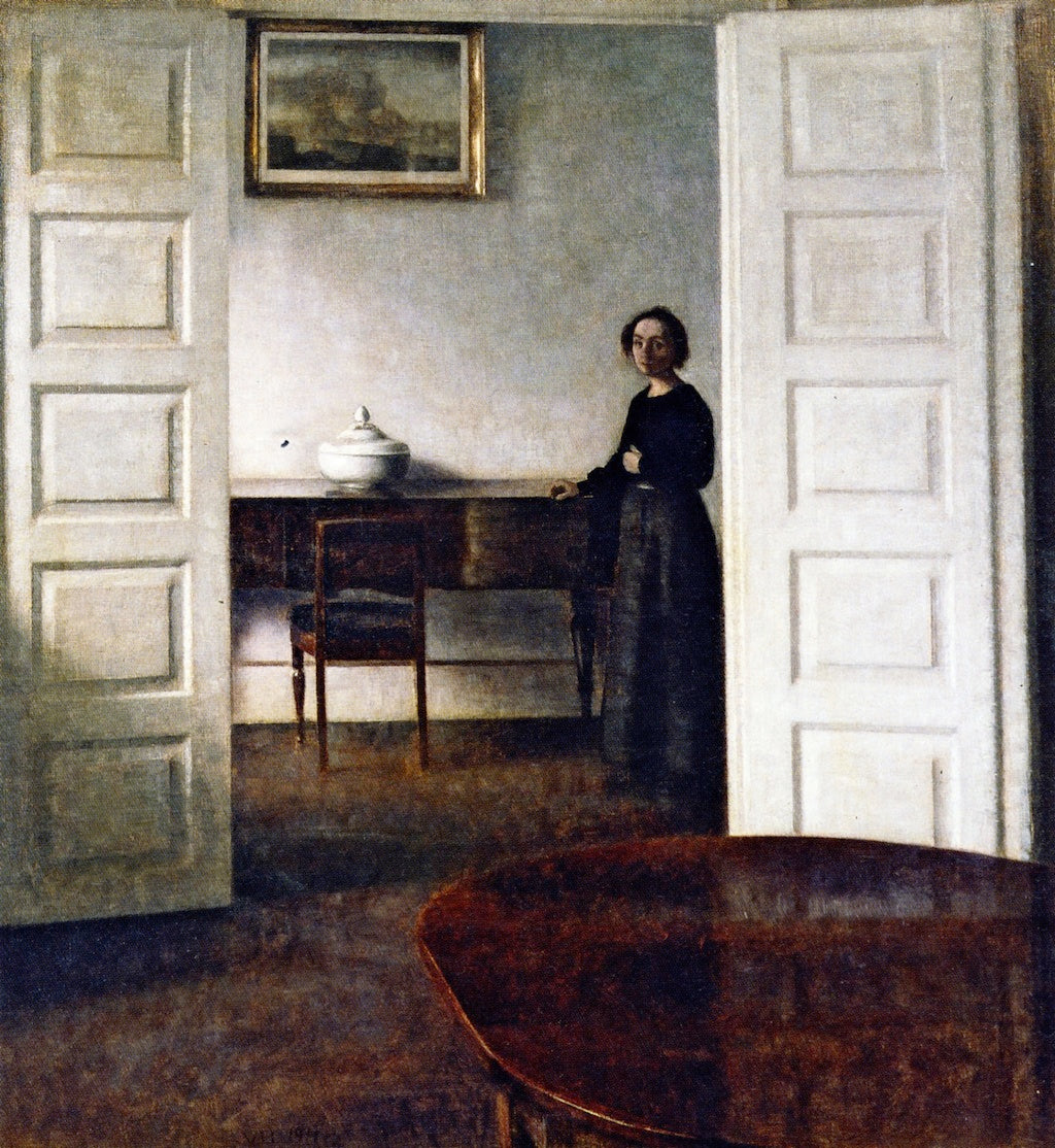 Interior, Bredgade by Vilhelm Hammershoi,A3(16x12")Poster