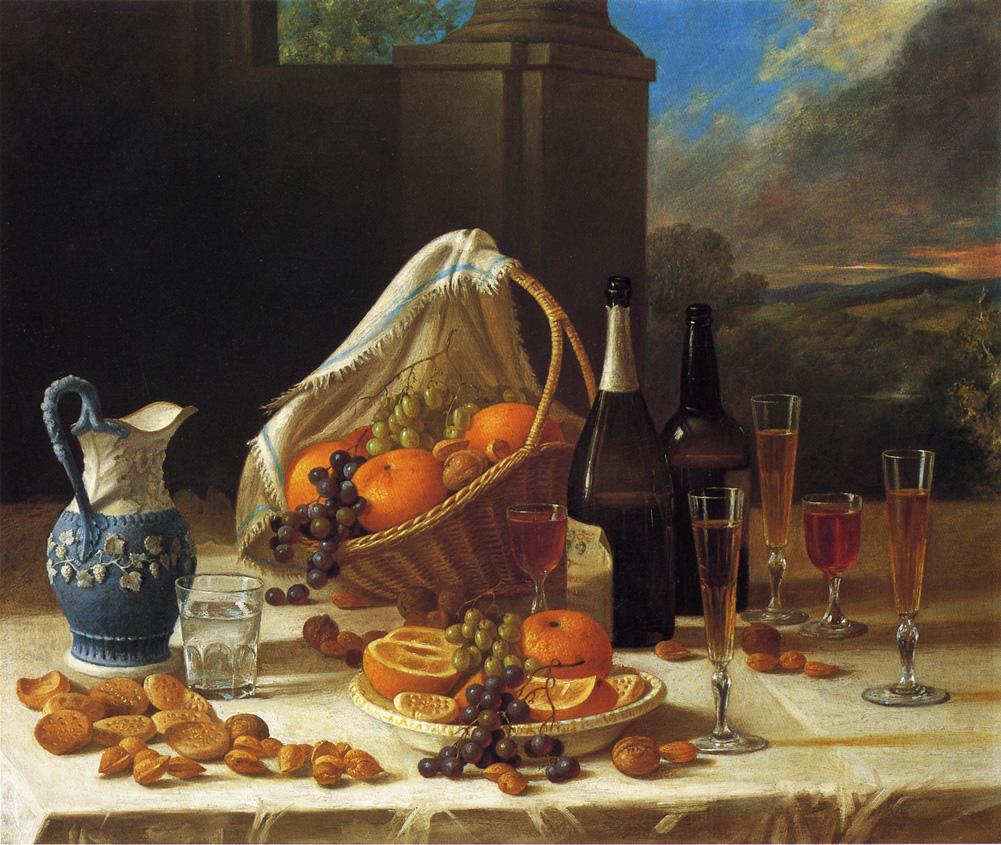 Luncheon Still Life, vintage artwork by John F. Francis, A3 (16x12") Poster Print
