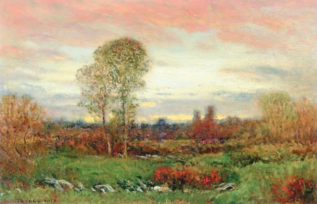 After Sunset, vintage artwork by Dwight W. Tryon, 12x8" (A4) Poster