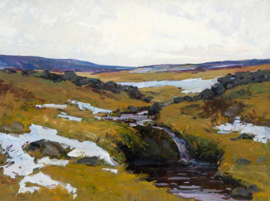 The Passing of Winter, vintage artwork by Hans Iten, 12x8" (A4) Poster