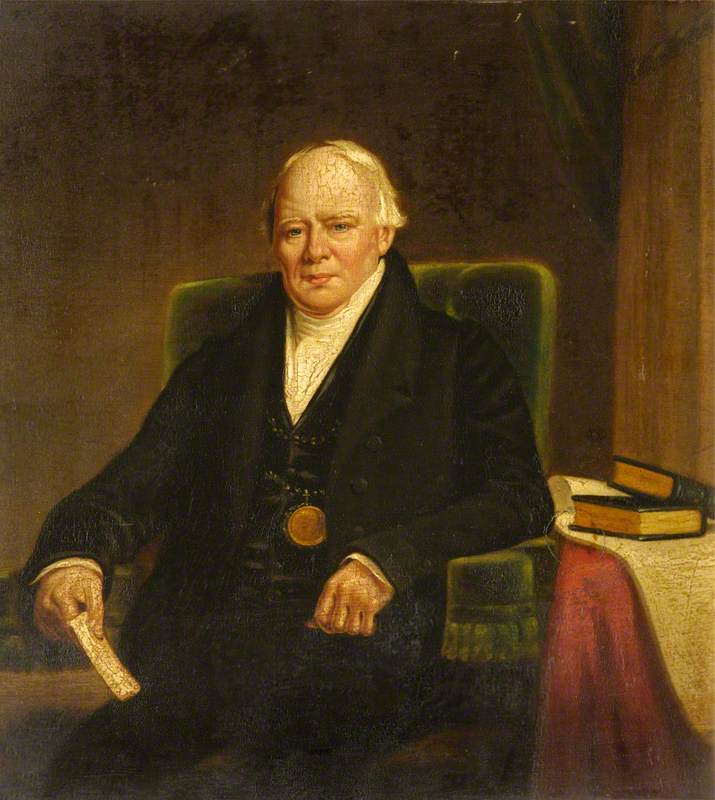 James Hadden of Persley, Provost of Aberdeen, vintage artwork by Henry William Pickersgill, 12x8" (A4) Poster