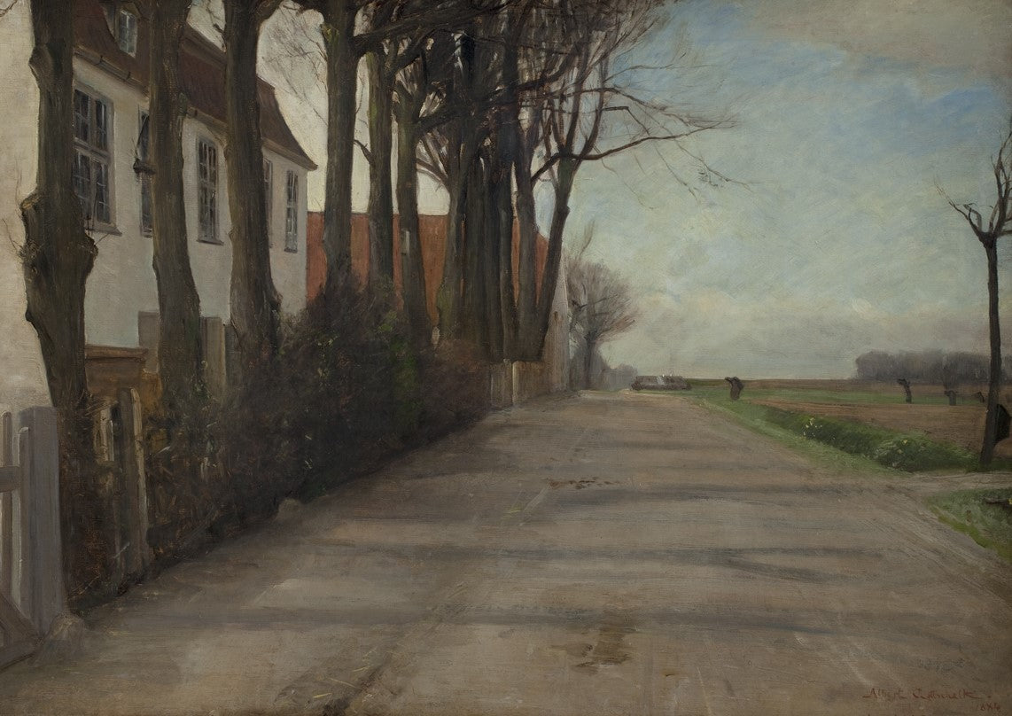 thaab", a Country House near Copenhagen by Albert Gottschalk,A3(16x12")Poster