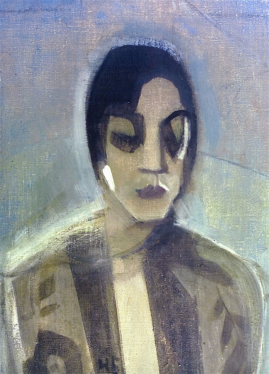 Dark Woman by Helene Schjerfbeck,A3(16x12")Poster