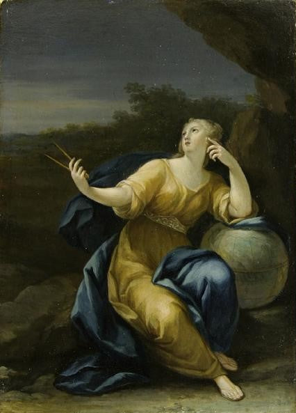 The Four Liberal Arts: Astronomy, vintage artwork by Anton Raphael Mengs, 12x8" (A4) Poster