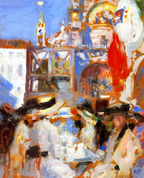 n's Café, Venice by Francis Campbell Boileau (F.C.B.) Cadell,16x12(A3) Poster