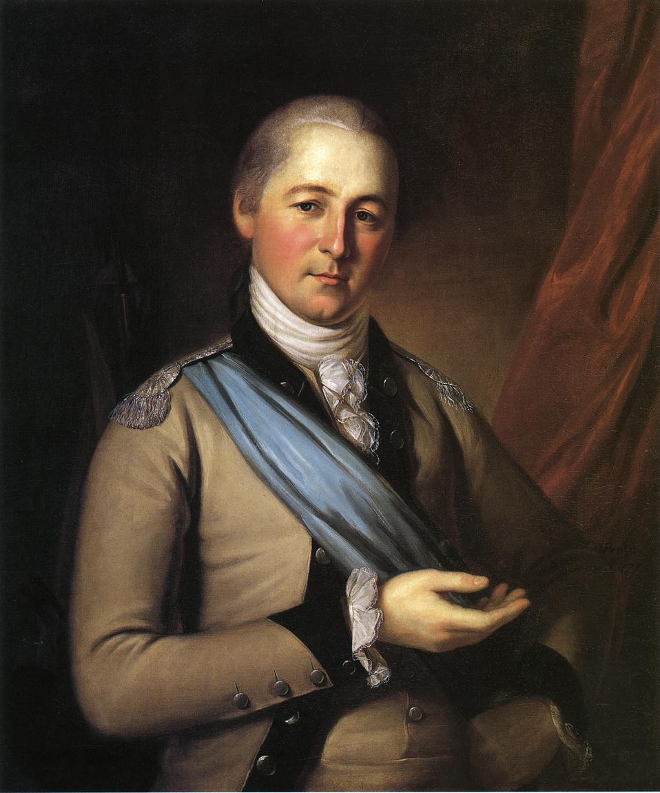 General Joseph Bloomfield, vintage artwork by Charles Willson Peale, 12x8" (A4) Poster