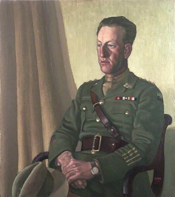 Captain Albert Jacka, VC, MC and Bar by Colin Unwin Gill,16x12(A3) Poster