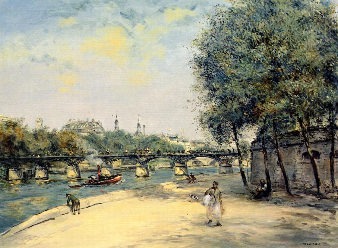 nce and the Pont des Arts, Paris by Jean-Franaois Raffaëlli,A3(16x12")Poster