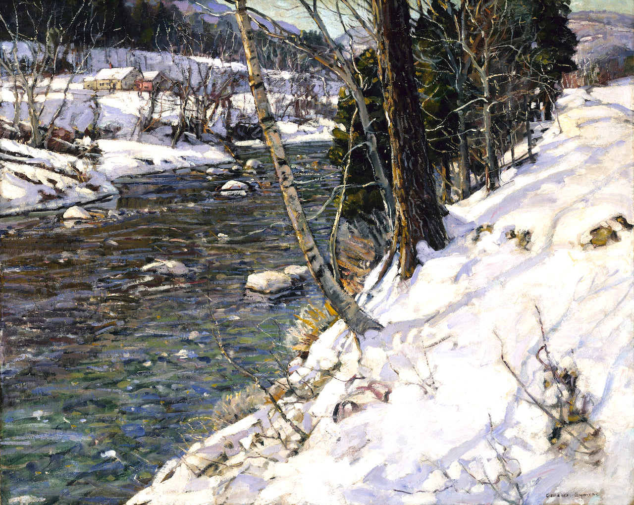 Sunny Slopes by George Gardner Symons,A3(16x12")Poster