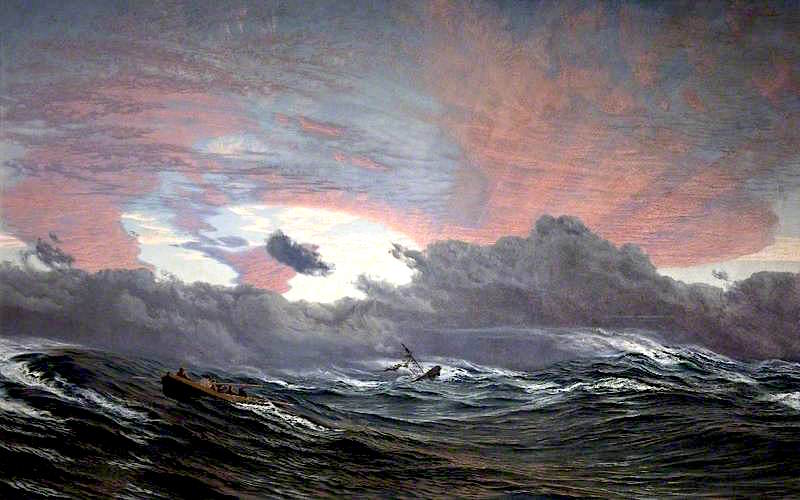 Christmas Morning, 1866, vintage artwork by John Edward Brett, A.R.A., 12x8" (A4) Poster