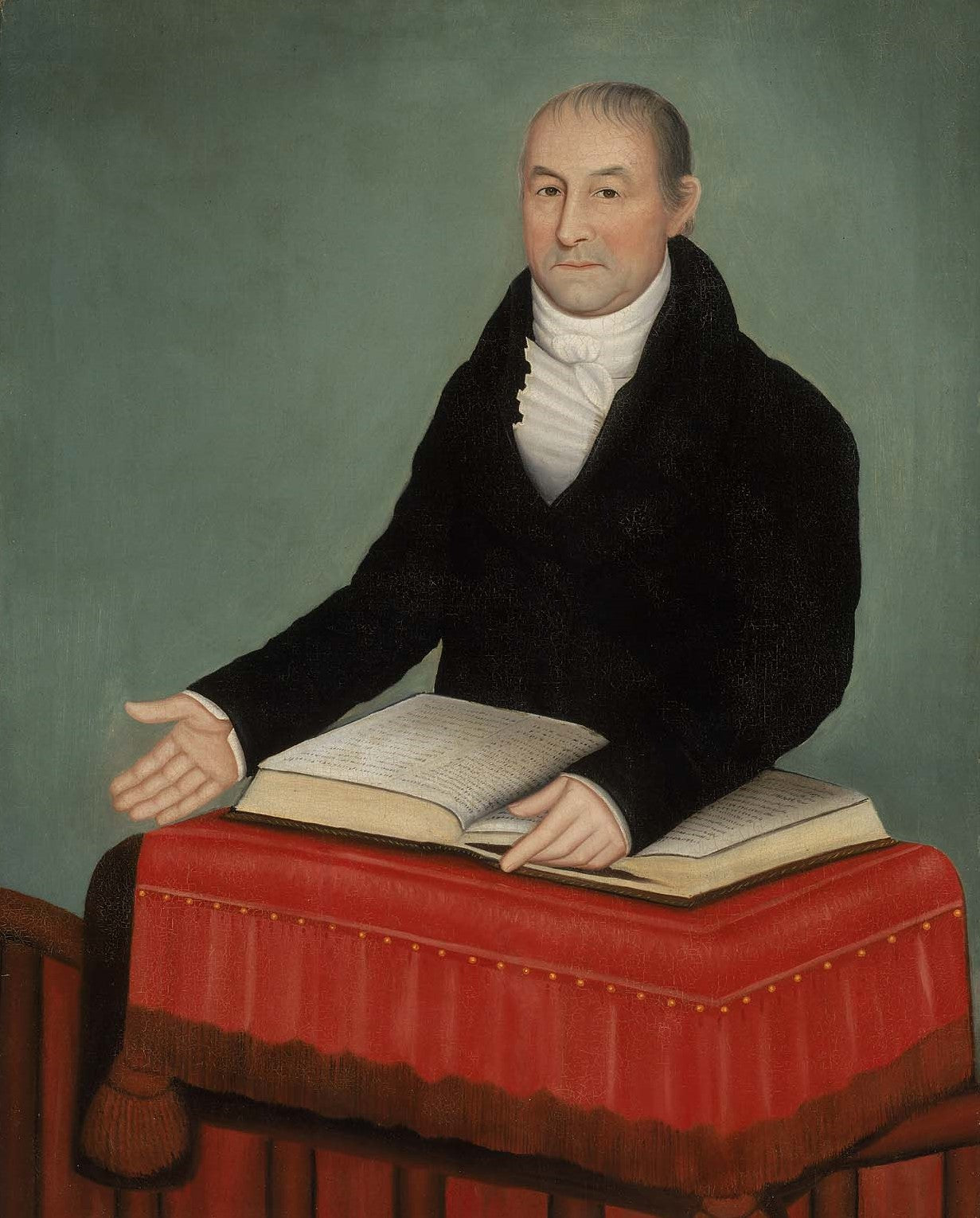 Reverend Jonas Coe, vintage artwork by Ammi Phillips, 12x8" (A4) Poster