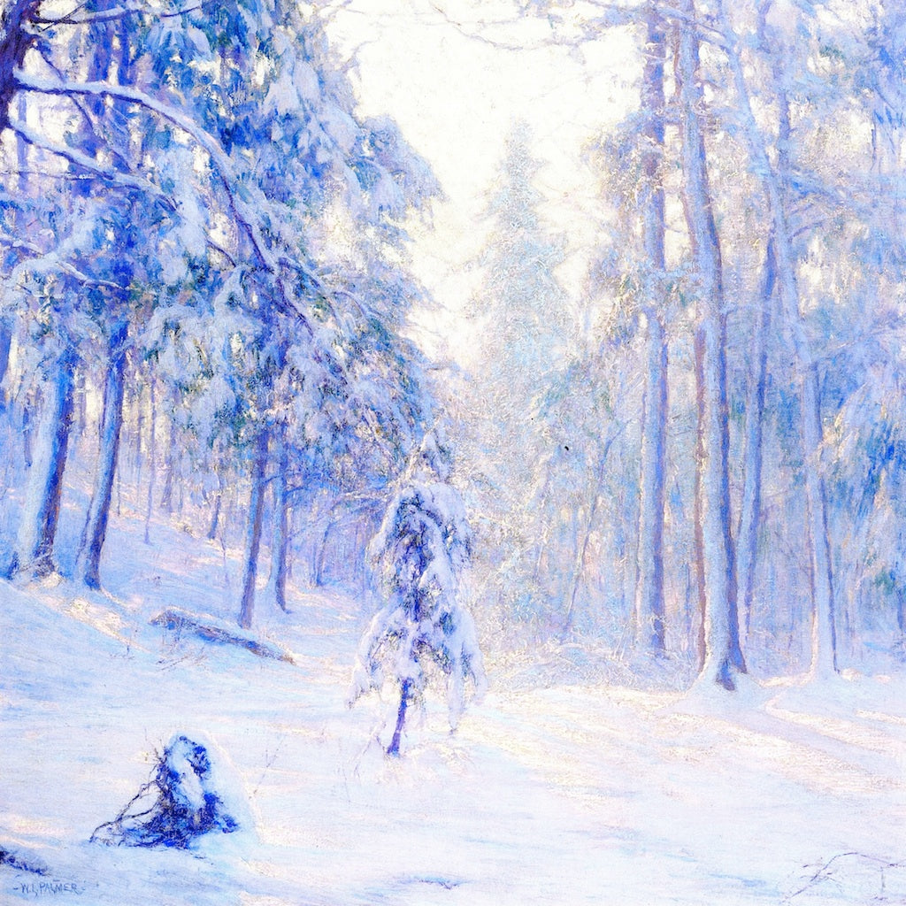 Winter Haze, vintage artwork by Walter Launt Palmer, 12x8" (A4) Poster