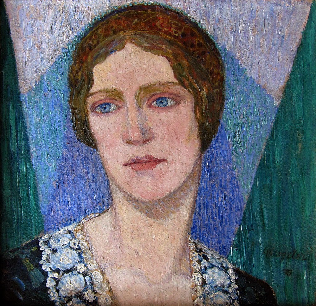 Portrait of Johanna Schulze by Johann Heinrich Vogeler,16x12(A3) Poster