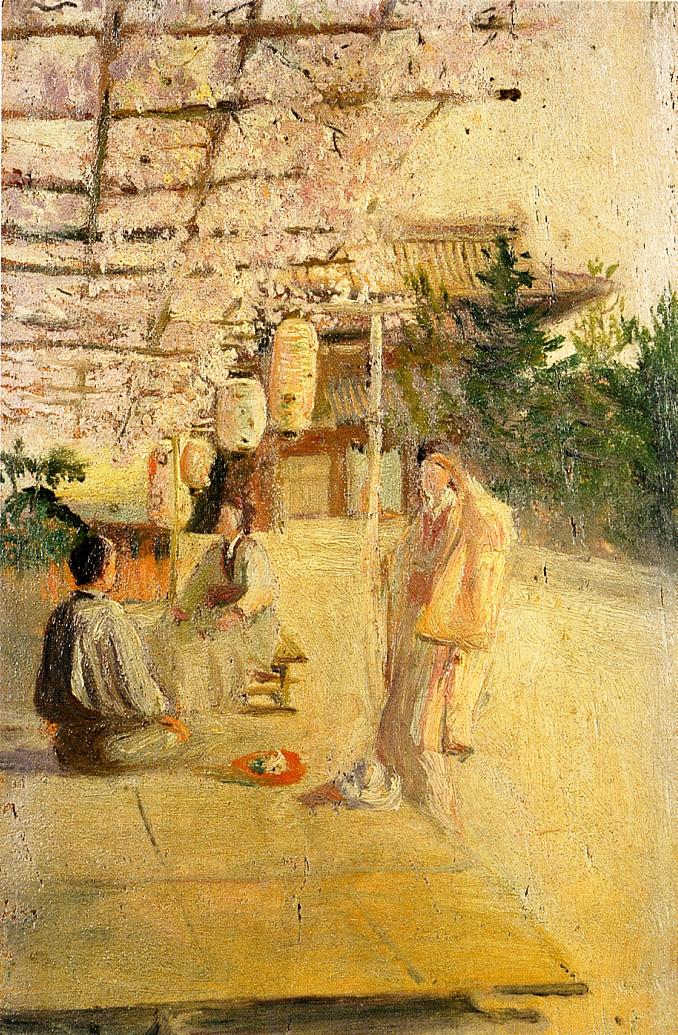 Japanese Tea Party by Robert Frederick Blum,A3(16x12")Poster