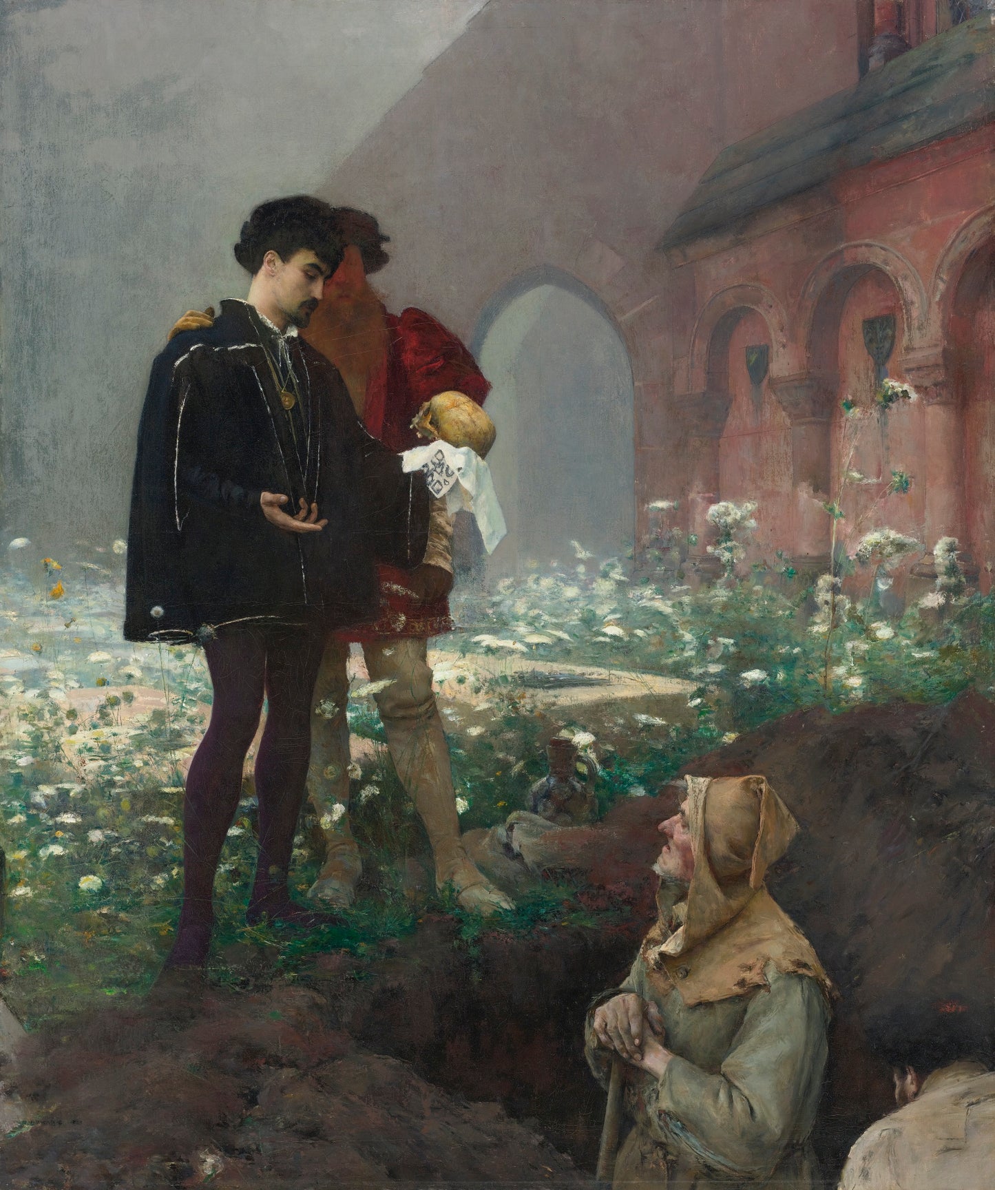 Hamlet and the Gravediggers by Pascal Dagnan-Bouveret,A3(16x12")Poster