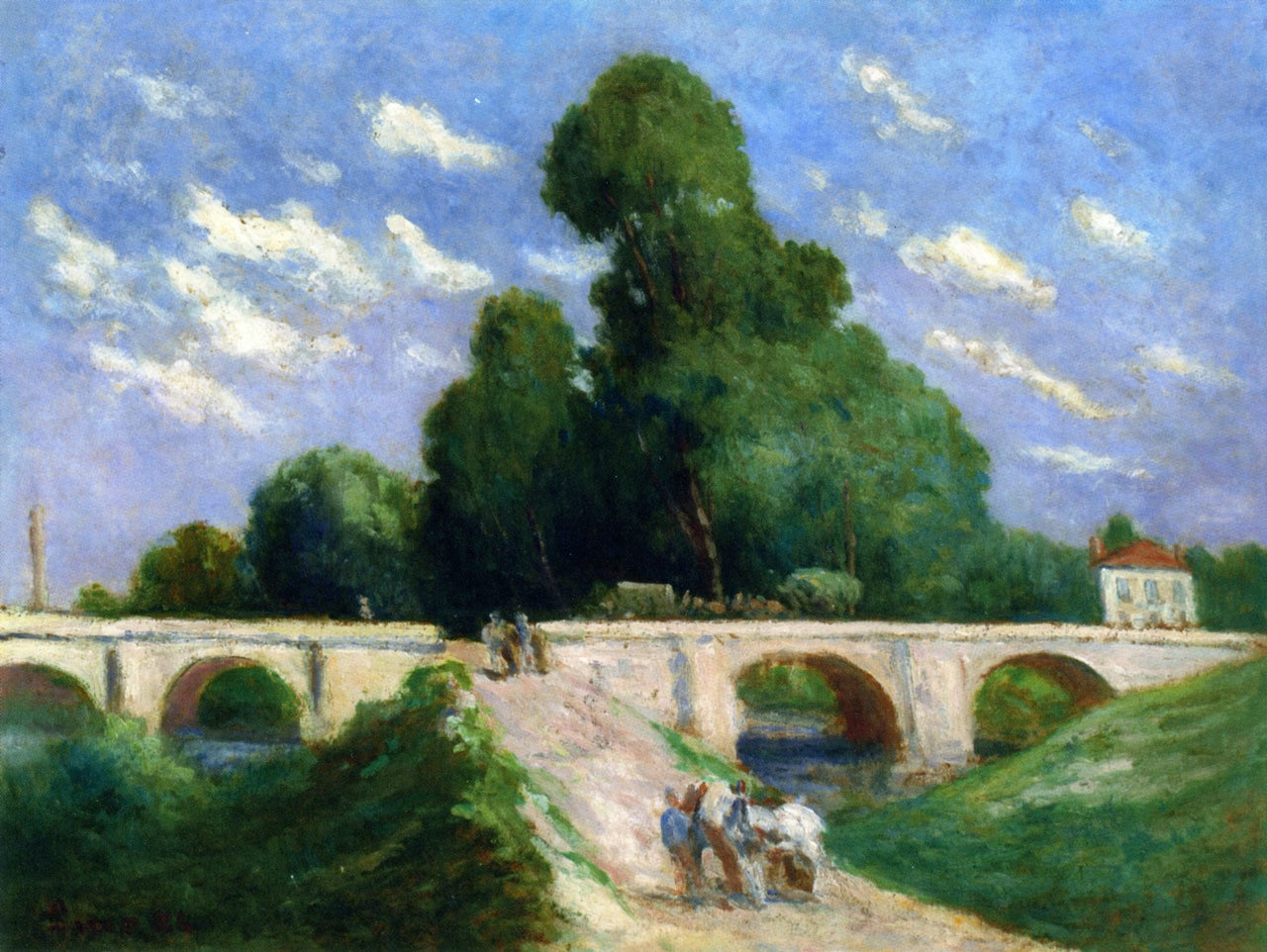 The Bridge over the Loing at Montargis by Maximilien Luce,A3(16x12")Poster