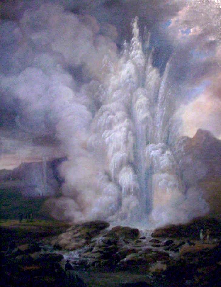 The Great Geyser, vintage artwork by Edward Dayes, 12x8" (A4) Poster