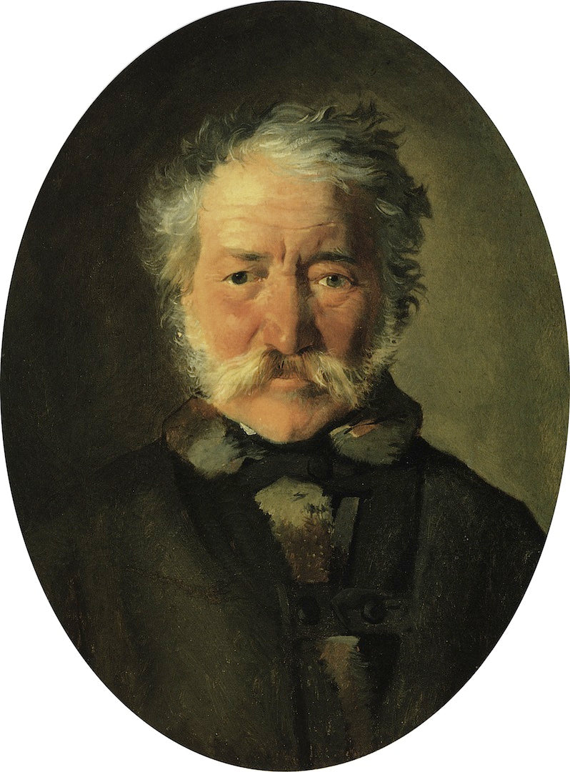 Portrait of P.I. Zabela, vintage artwork by Nikolai Nikolaevich Ge, 12x8" (A4) Poster