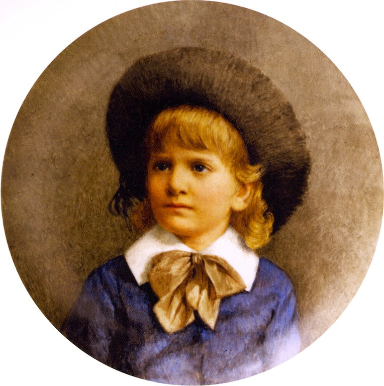 The Bruce Child, vintage artwork by Cecilia Beaux, 12x8" (A4) Poster