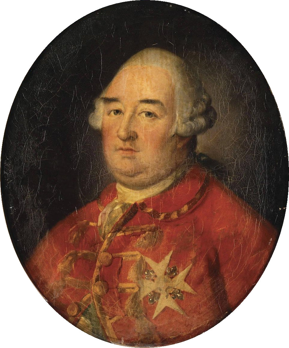 Louis-Philippe, Duke of Orleans (1725-1785), vintage artwork by Étienne-Barthelemy Garnier, 12x8" (A4) Poster