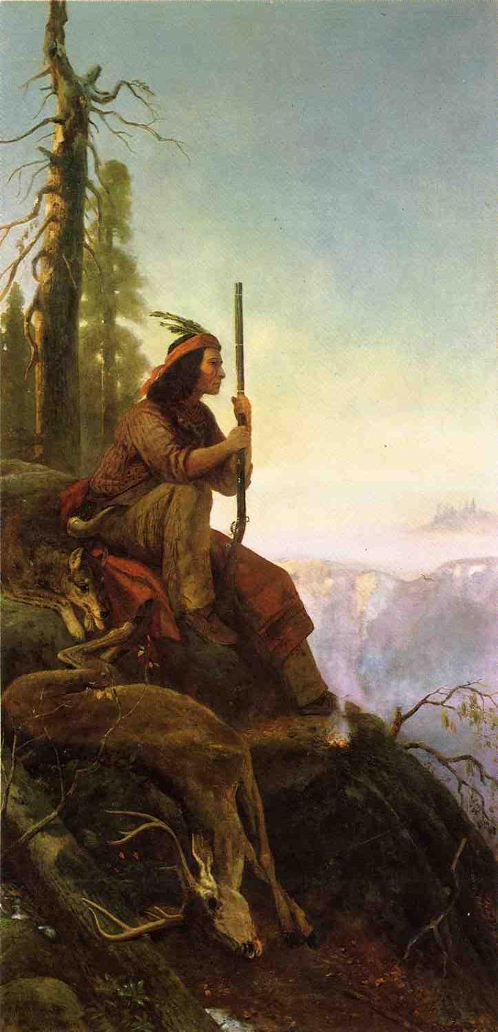 The Signal Fire, vintage artwork by William Hahn, 12x8" (A4) Poster