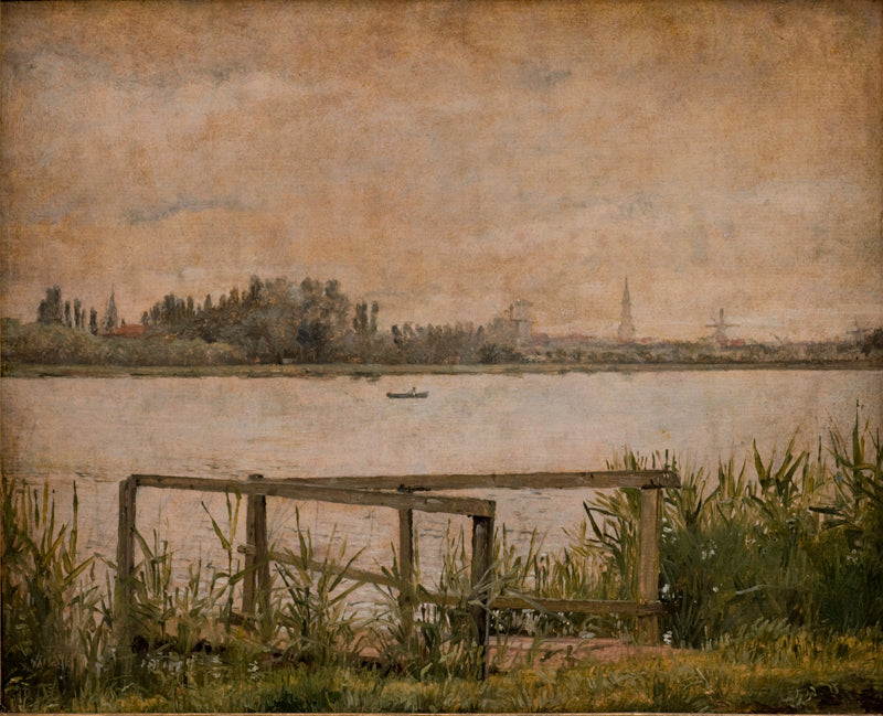 View of Copenhagen seen from Dosseringen, vintage artwork by Christen Købke, A3 (16x12") Poster Print