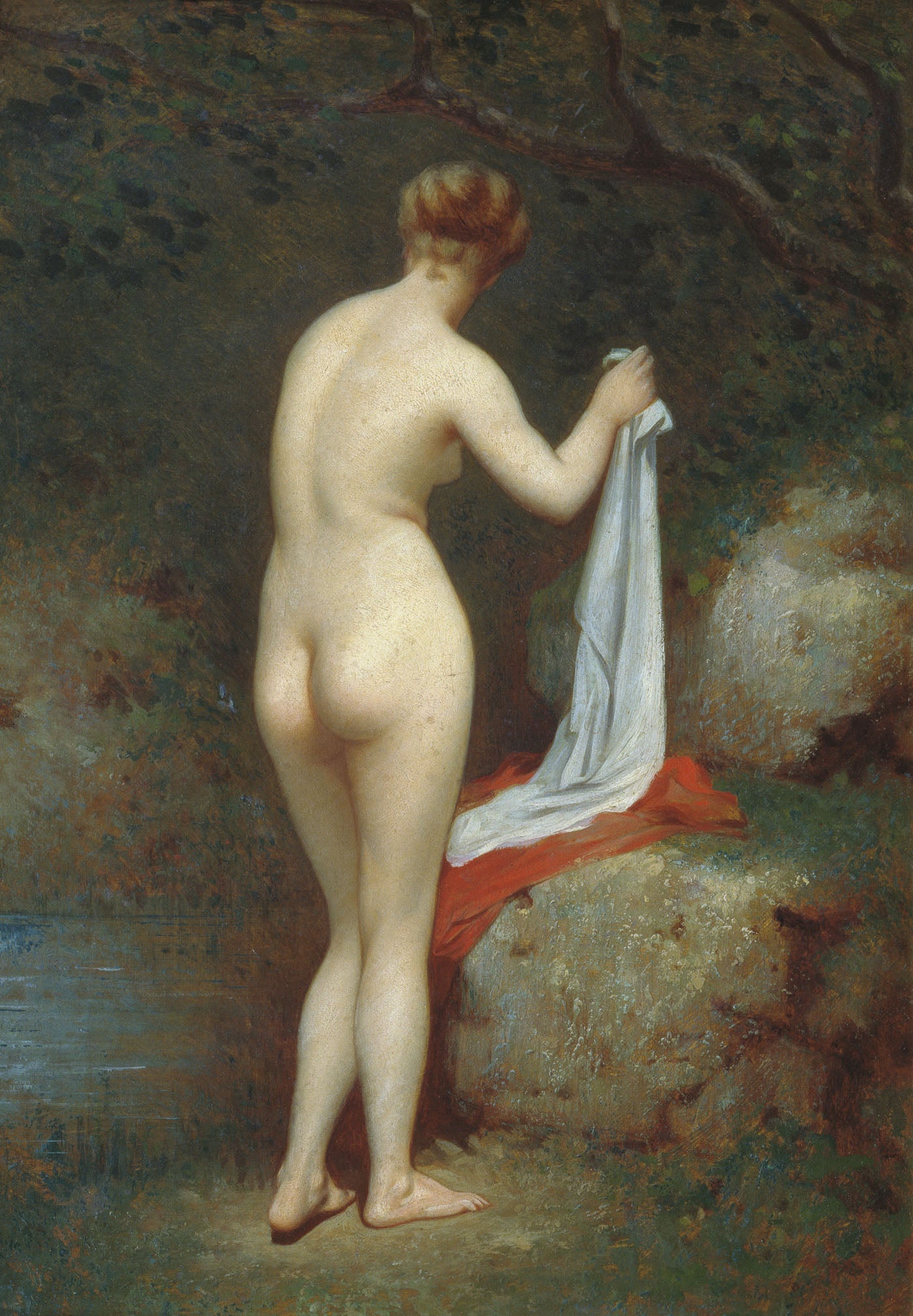 Bather, vintage artwork by Fedor Chumakov, 12x8" (A4) Poster