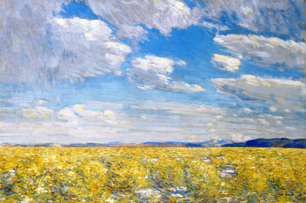 Afternoon Sky, Harney Desert, vintage artwork by Childe Hassam, 12x8" (A4) Poster