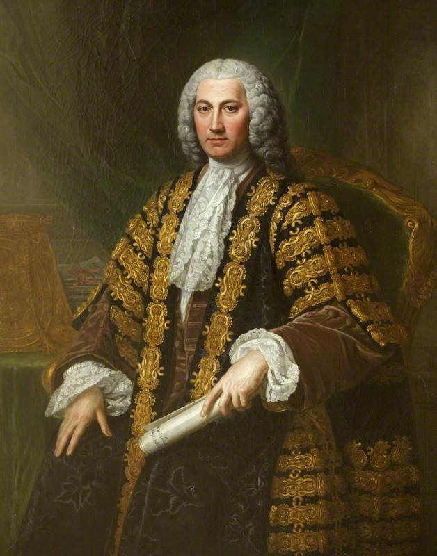 The Right Honourable Henry Bilson Legge as Chancellor of the Exchequer, vintage artwork by William Hoare, 12x8" (A4) Poster