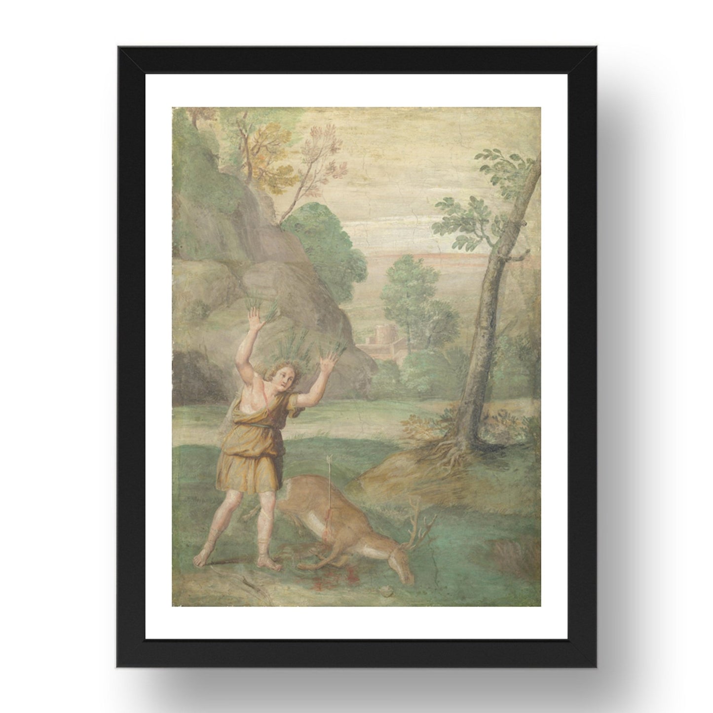 Domenichino and assistants: The Transformation of Cyparissus, Poster in 17x13"(A3) Frame