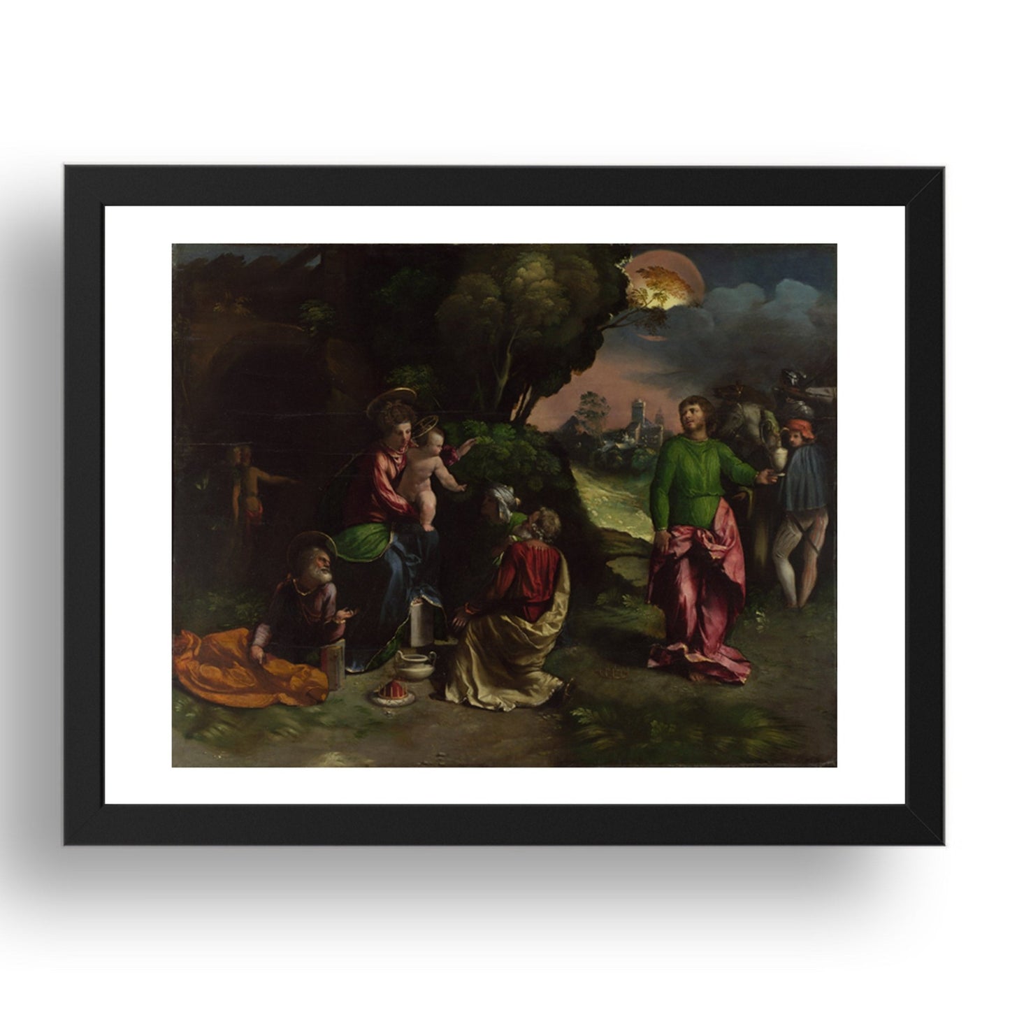 Dosso Dossi: The Adoration of the Kings, Poster in 17x13"(A3) Frame