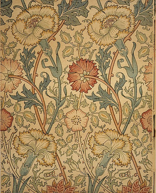 Pink and Rose designed c1890, Poster Print Wall Art
