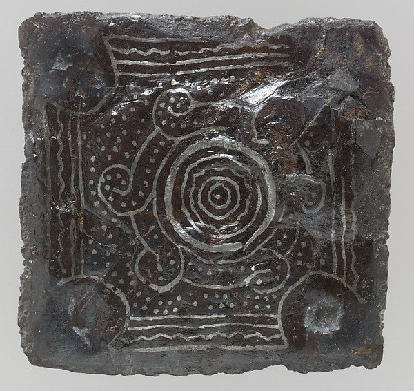 :Back Plate of a Belt Buckle late 6th–7th century-16x12"(A3) Poster