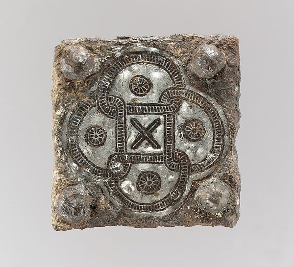 :Back Plate from a Belt Buckle 7th century-16x12"(A3) Poster