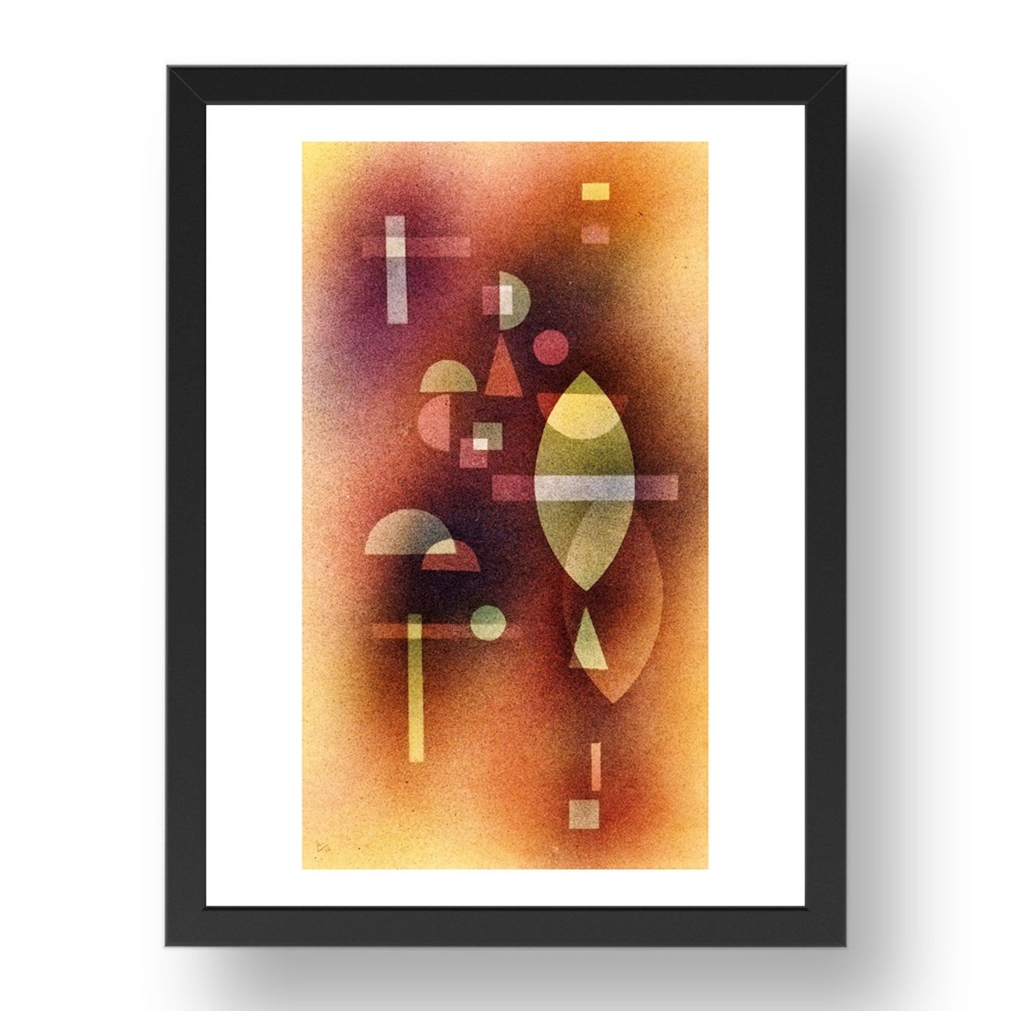 Durchsicht 1930 by Wassily Kandinsky, 17x13" Frame