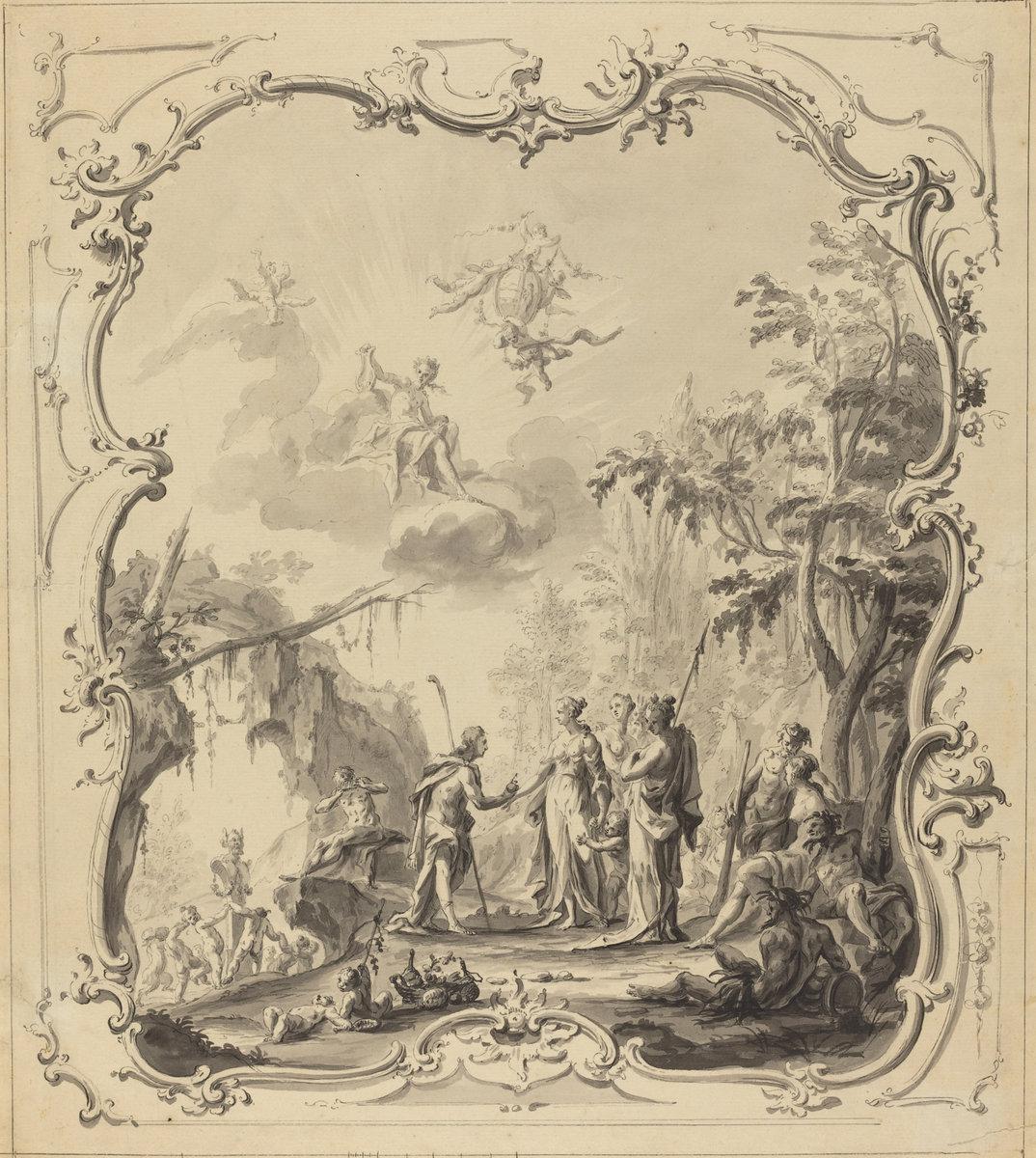 Dutch(?) 18th Century:c. 1745,16x12"(A3) Poster