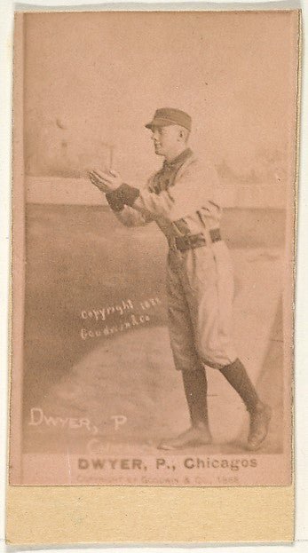 :Dwyer Pitcher Chicago from the Old Judge series for Old Jud-16x12"(A3) Poster