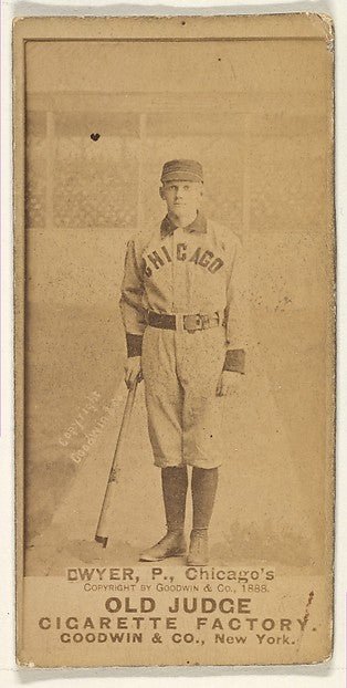 :Dwyer Pitcher from the Old Judge series for Old Judge Cigar-16x12"(A3) Poster