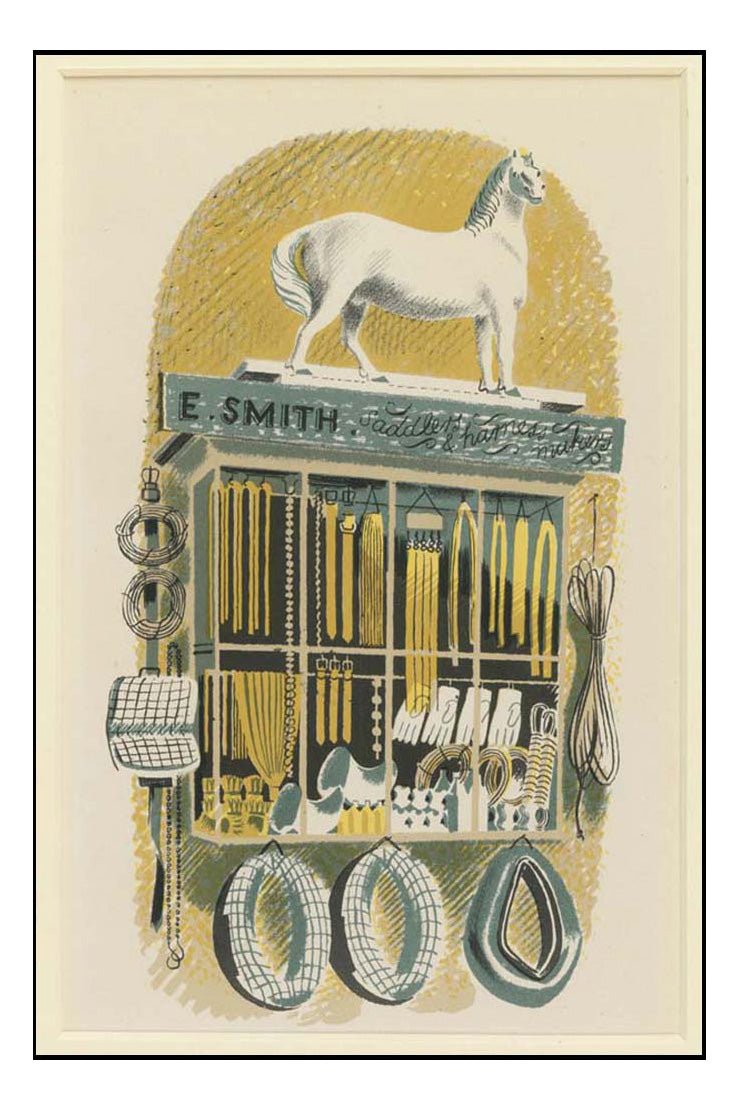 E. Smith A Saddler and Harness Maker 1938 by Eric Ravilious, A4 size (8.27 × 11.69 inches) Poster