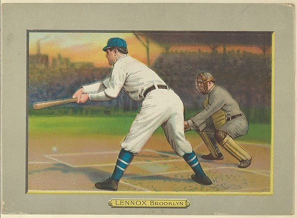 :Ed Lennox Third Baseman Brooklyn Superbas from Turkey Red-16x12"(A3) Poster