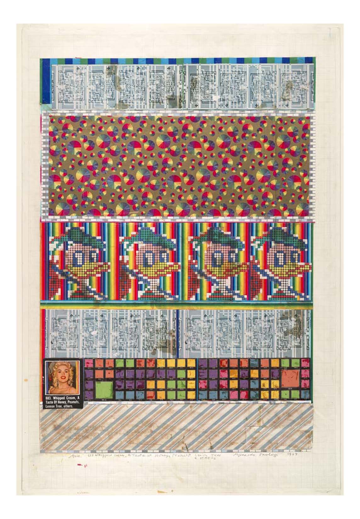 Eduardo Paolozzi - No 9 883 Whipped Cream, A Taste of Honey, 16x12" (A3) Poster Print