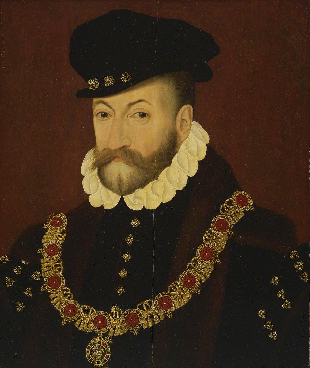 Edward Fiennes de Clinton (1512–1585), 1st Earl of Lincoln, vintage artwork by British School 16th Century - Unknown, A3 (16x12") Poster Print