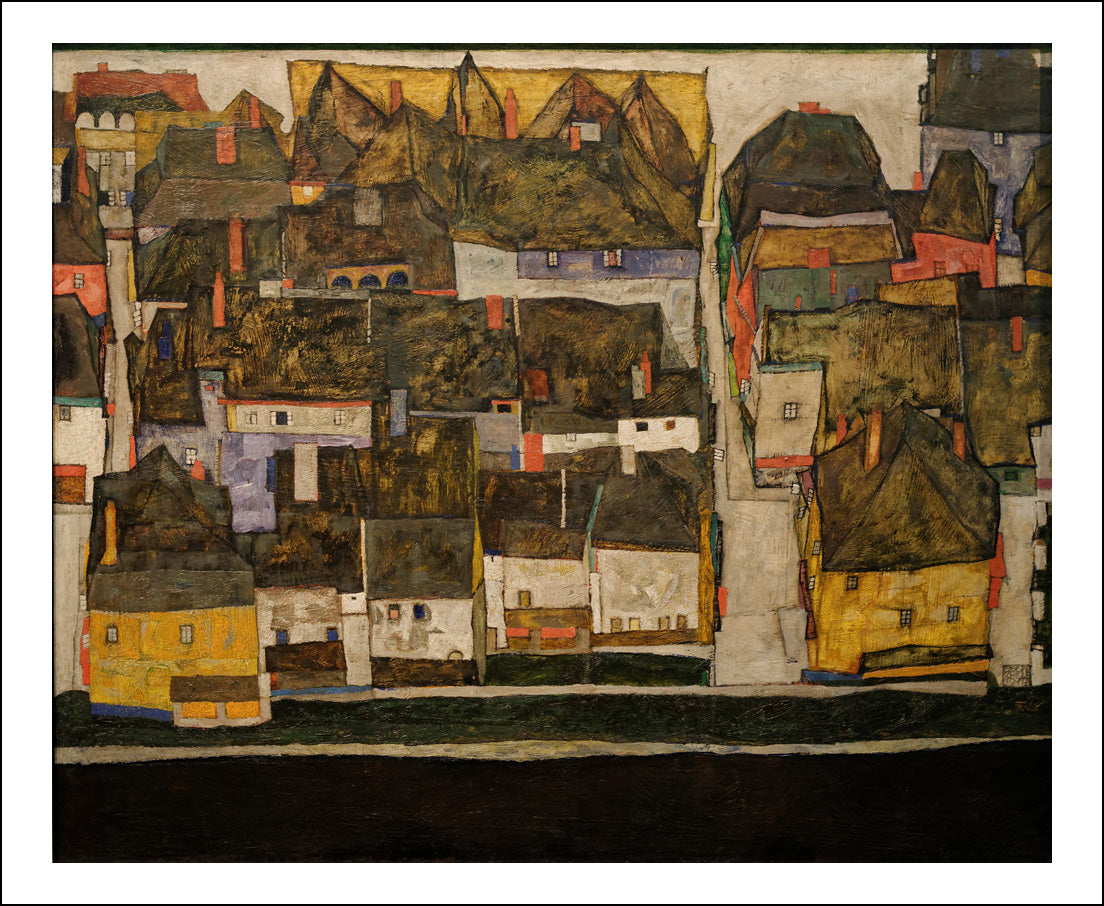 ---- Krumlov-on-the-moldova-_small-town-iii_-1914-99_5x120_5cm-Leopold-museum_small by Egon Schiele, 12x8" (A4) Poster Print